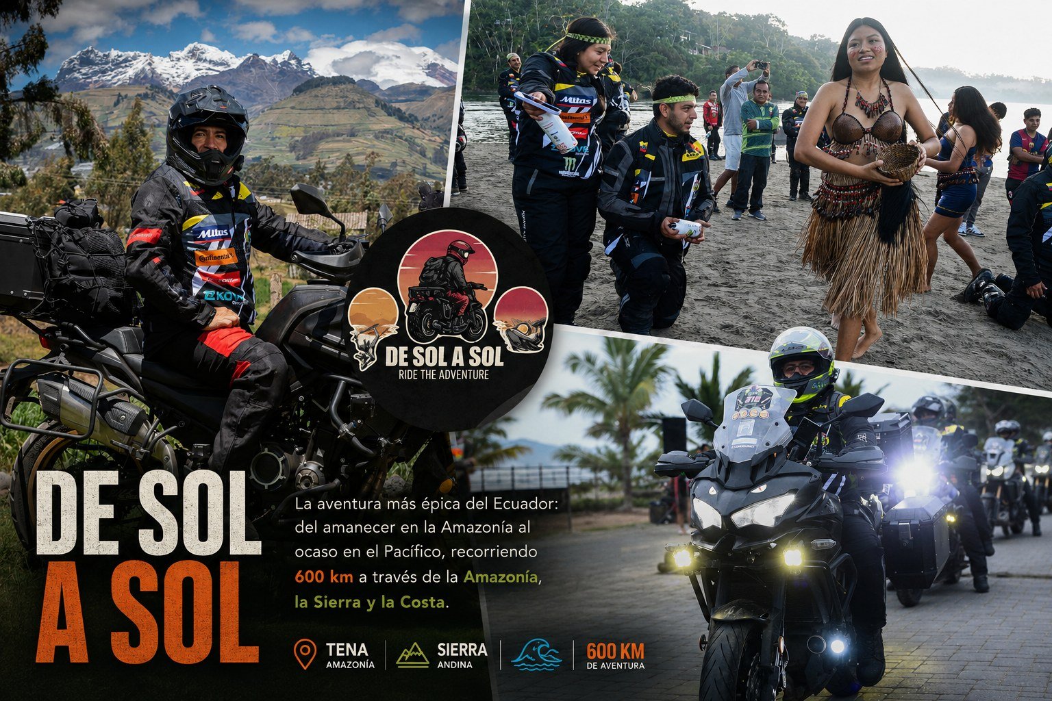 De Sol a Sol Ecuador — collage del evento